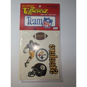 1992 NFL TattooZ Pittsburgh Steelers Vintage Temporary Tattoos Sealed JustToys